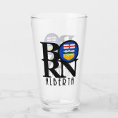 GEBORENES Alberta Kanada Glas (Rückseite)
