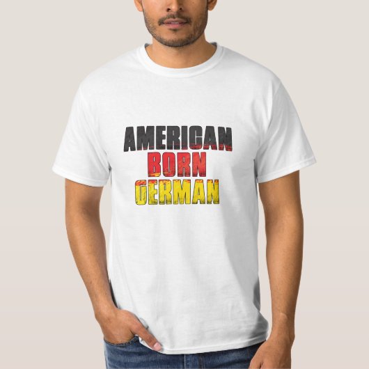 Geborenes Amerikanisch T-Shirt (Vorderseite)