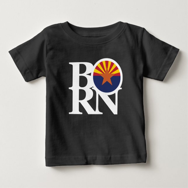 GEBORENES Arizona (Frontabdruck) Baby T-shirt (Vorderseite)