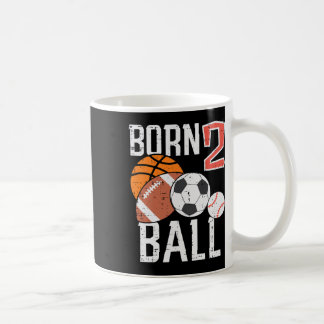 Geborenes Basketball Fußball 2. Geburtstag Kleinki Kaffeetasse