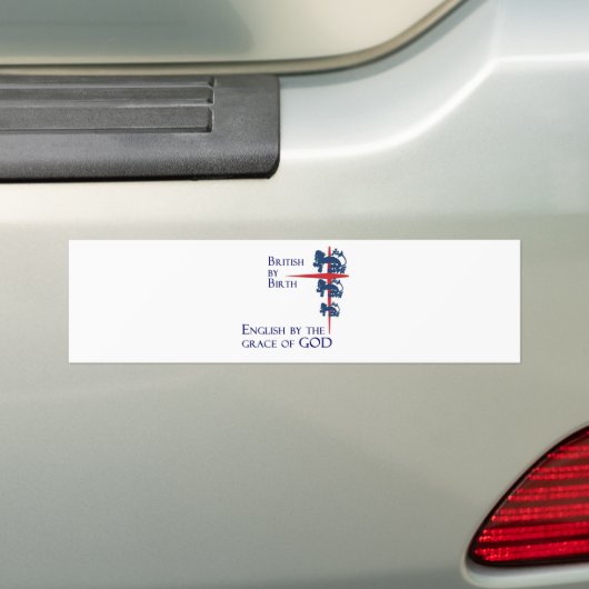 Geborenes britisches Englisch von Gnaden des Autoaufkleber (Auf Auto)