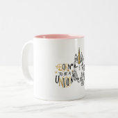 Geborenes Einhorn Zweifarbige Tasse (Vorderseite Links)