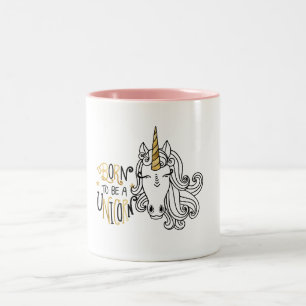 Geborenes Einhorn Zweifarbige Tasse