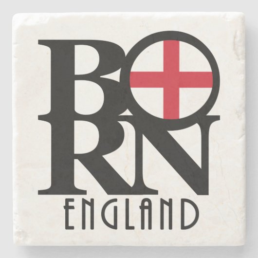 GEBORENES England Steinuntersetzer (Vorderseite)