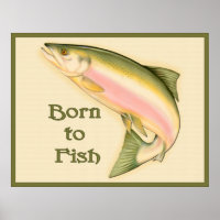 Geborenes Fischplakat