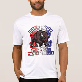 Geborenes Free American Bison Shirt - 250 Jahre fr