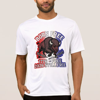 Geborenes Free American Bison Shirt - 250 Jahre fr
