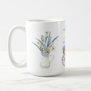 GEBORENES Geburtstagsgeschenk Frau Lavender Blue k Kaffeetasse