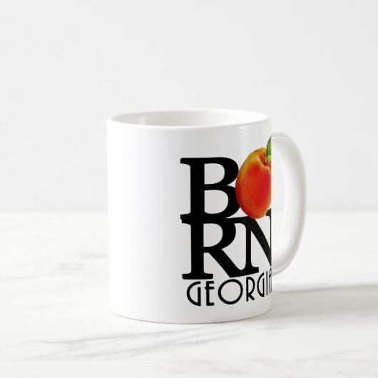 GEBORENES Georgien 11oz Kaffeetasse (VorderseiteRechts)