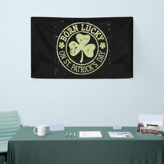 Geborenes Glück am St. Patrick's Day Banner (Messeveranstaltung)