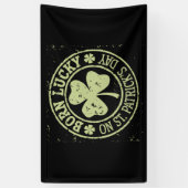 Geborenes Glück am St. Patrick's Day Banner (Vertikal)