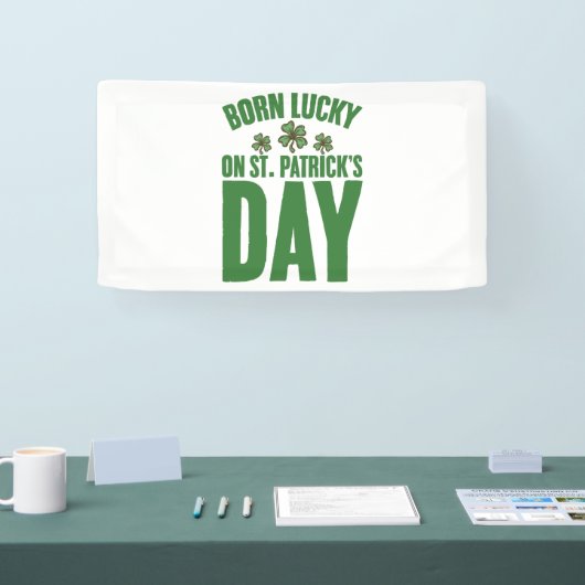 Geborenes Glück am St. Patrick's Day Banner (Messe)