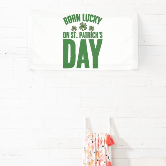 Geborenes Glück am St. Patrick's Day Banner (InSitu)