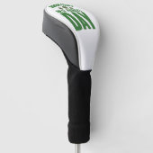 Geborenes Glück am St. Patrick's Day Golf Headcover (angewinkelt)
