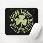 Geborenes Glück am St. Patrick's Day Mousepad (Mit Mouse)