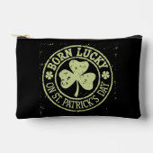 Geborenes Glück am St. Patrick's Day Zubehörtasche (Vorderseite)