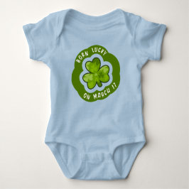 Geborenes Glück auf St Patrick's Day Baby Bodysuit Baby Strampler