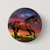Geborenes Gratis-Pferd Button (Vorderseite)