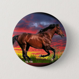 Geborenes Gratis-Pferd Button