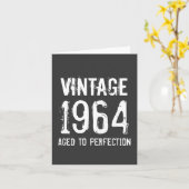 Geborenes im Jahre 1964 gealtert zur Karte (Gelbe Blume)