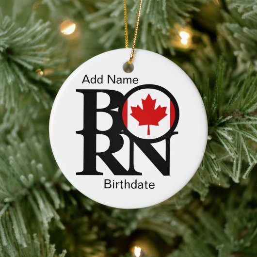 GEBORENES Kanada Keramik Ornament (Baum)