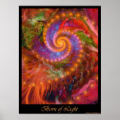 Geborenes Lichtplakat Poster (Vorne)