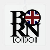 GEBORENES London Ornament Aus Metall (Vorderseite)