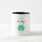 "GEBORENES LUCKY KLEEBLATT" ZWEI ZEHN TASSE. TASSE (Zentrum)