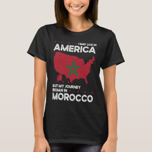 Geborenes Marokko - Amerikanische Staatsbürgerscha T-Shirt
