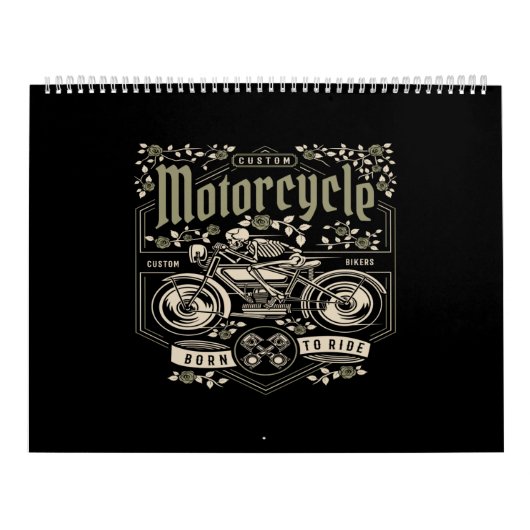 geborenes Motorrad Kalender (Titelbild)