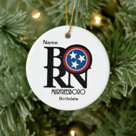 GEBORENES Murfreesboro, Tennessee individuell anpa Keramik Ornament