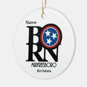 GEBORENES Murfreesboro, Tennessee individuell anpa Keramik Ornament (Links)