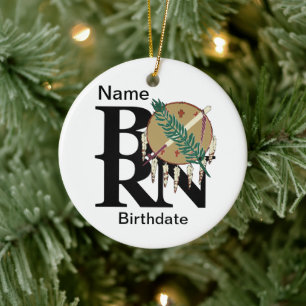 GEBORENES Oklahoma Keramik Ornament
