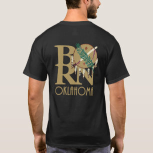 GEBORENES Oklahoma (Rückdruckgold) T-Shirt