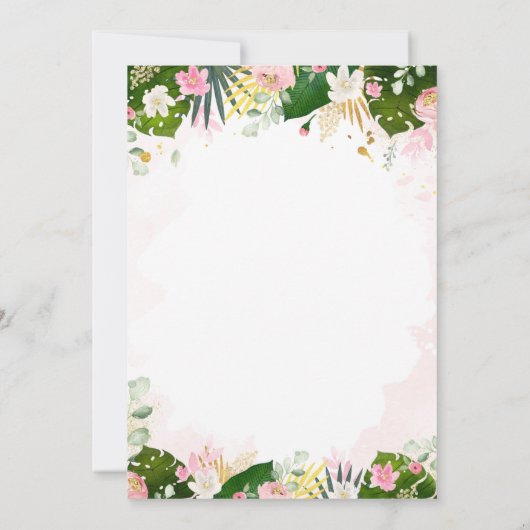 Geborenes Party "Two Be Wild Birthday Safari Anima Einladung (Rückseite)