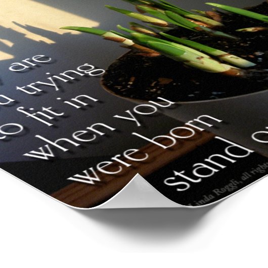 Geborenes Poster ausstellen (Ecke)