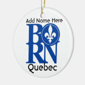 GEBORENES Quebec Keramik Ornament (Links)