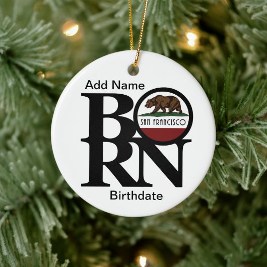 GEBORENES San Francisco Custom Ornament (Baum)