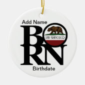 GEBORENES San Francisco Custom Ornament (Vorne)