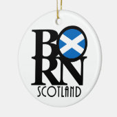 GEBORENES Schottland Keramik Ornament (Links)