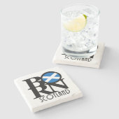 GEBORENES Schottland Steinuntersetzer (Seitenansicht)