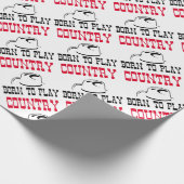 Geborenes Spielland Geschenkpapier (Ecke)