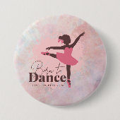 Geborenes TanzAbzeichen | Dance-Fan-Abzeichen in r Button (Vorderseite)