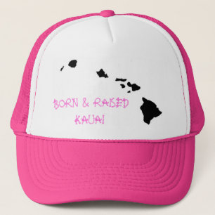 GEBORENES U. ANGEHOBENES KAUAI TRUCKERKAPPE
