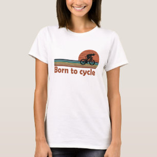 Geborenes Vintages Fahrrad-Sprichwort T-Shirt