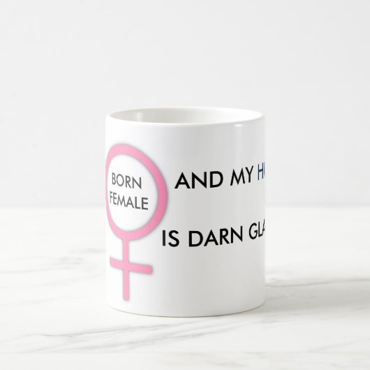 GEBORENES WEIBLICHES U. MEIN EHEMANN IST AUCH KAFFEETASSE (Mittel)