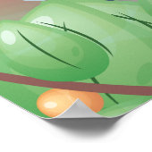 Geborenes Wild Kids Room Poster mit Name & Year (Ecke)