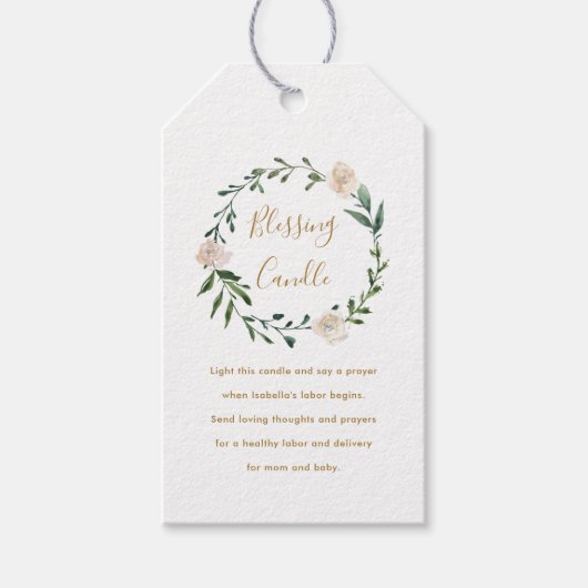 Geborgengebetsantrag für Christliche Blume Geschenkanhänger (Vorderseite)