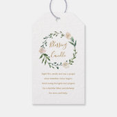 Geborgengebetsantrag für Christliche Blume Geschenkanhänger (Rückseite)