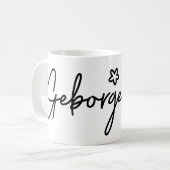 Geborgenheit, deutsches Wort, Sicherheit Kaffeetasse (Vorderseite Links)